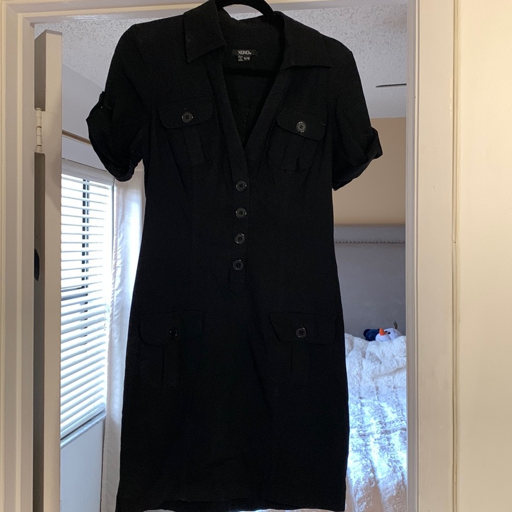 Stretchy black XOXO dress